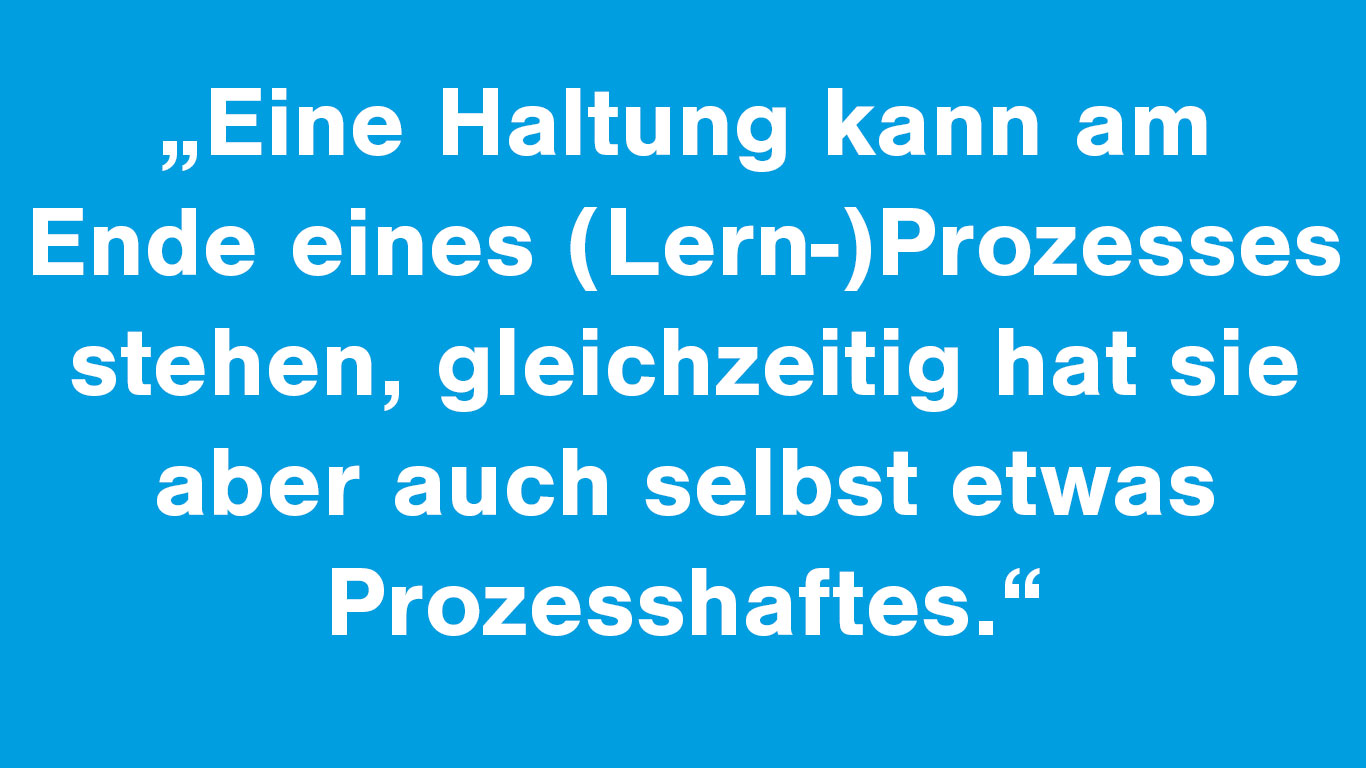 Alles eine Frage der Haltung?